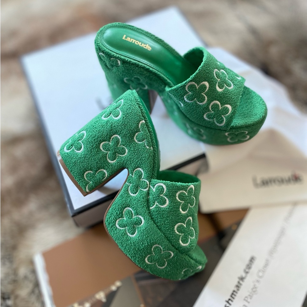 Larroudé Margot Wedge Heels - Picture 1 of 14